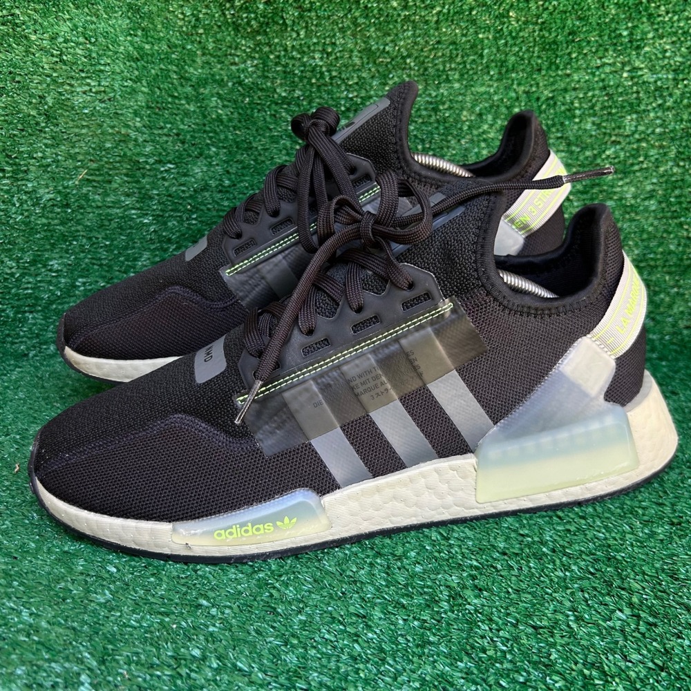 Adidas NMD_V3 Core Black Signal Green Mens Running Shoes GY6166 Size 11.5